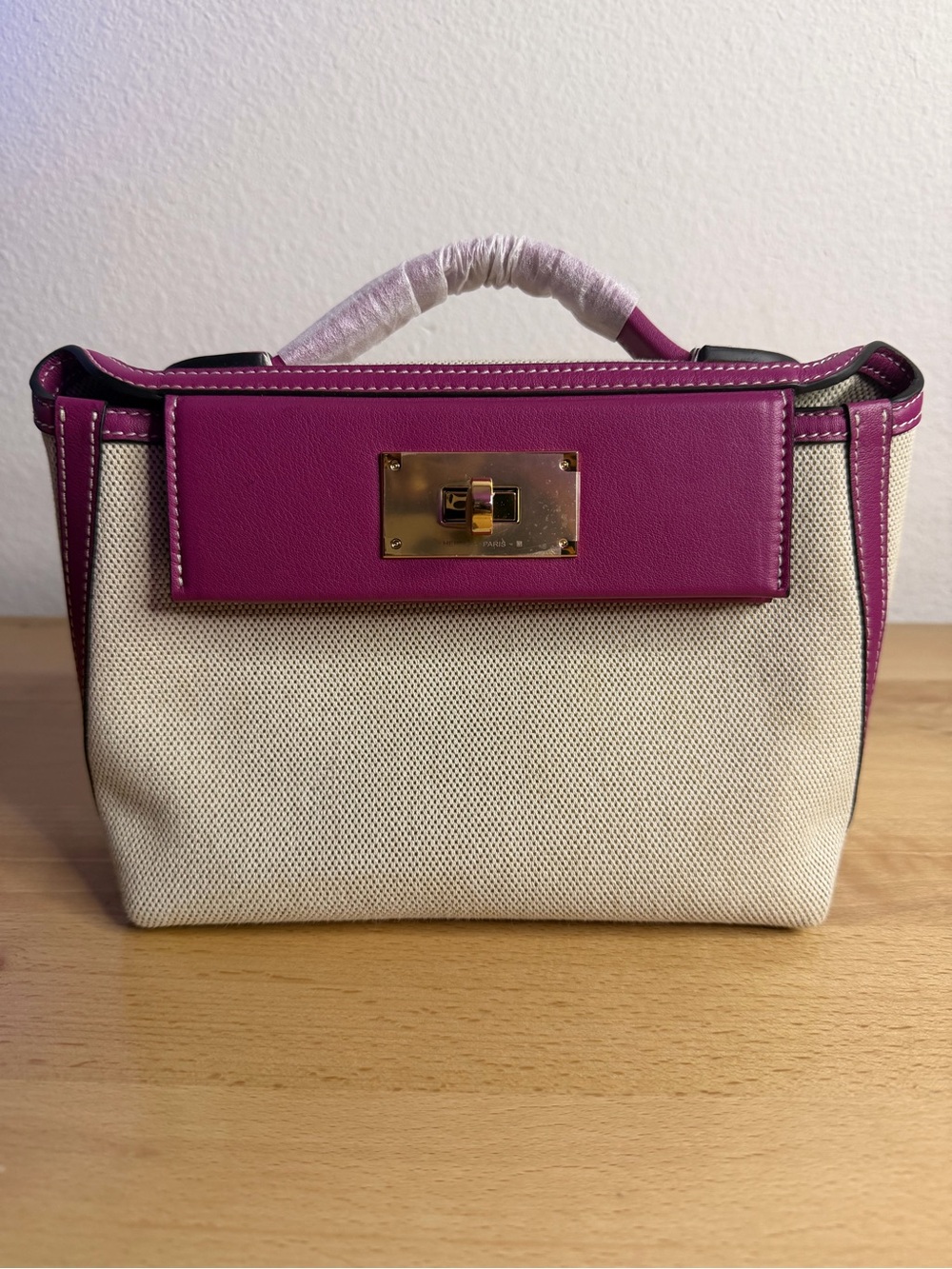 H Anemone Swift Evercolor Mini 24/24 bag PHW toile canvas purple 21
